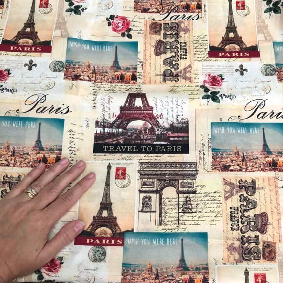 potholder French country Eiffel tower l’arc Paris France travel postcards trivet - Picture 3 of 5